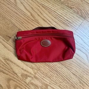 Le Pliage Longchamp Nylon Cosmetic Case in Maroon